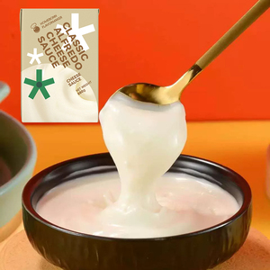 Salsa de queso Alfredo en opciones de embalaje versátiles Cajas de 175g y 430g Caja a granel Botella Bolsita Bolsa - Product Image 1