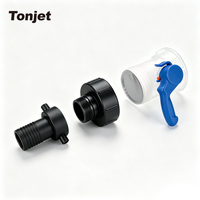 Adaptor Reducer PP IBC S100x8 Female ke S60x6 Male dengan Seal Gasket Pra-Rakit untuk Konversi Ukuran Port Tangki IBC