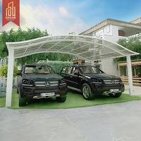 Abri de voiture pliable pare-soleil en polycarbonate avec toit métallique pour aires de stationnement extérieures, allées et abris de voiture