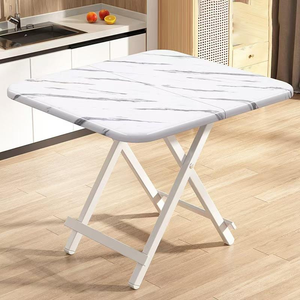 Convertible Solid Wood <b>Foldable</b> Dining <b>Table</b> with Minimalist Square Design Portable for <b>Small</b> Apartments & Outdoor Use - Product Image 5
