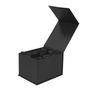 Luxury <b>Black</b> Hard Gift <b>Box</b> Magnetic Personalized Customizable logo Book Shape Packaging <b>Box</b> - Product Image 2