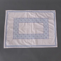 Ensemble de housse de couette et de taies d'oreiller brodées 100% coton, ensemble de draps