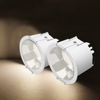 Spot encastré LED en aluminium 12W au design moderne et nouveau, avec protection anti-éblouissement IP33, dimmable, pour usage domestique