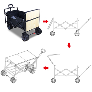 Chariot de camping tout-en-un avec plateau pliable, chariot utilitaire pliable - Product Image 3
