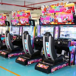เครื่องจำลองการแข่งรถแบบอาร์เคด 3 มิติ ซูเปอร์คาร์ พร้อมเบาะนั่งแบบเคลื่อนไหว จอขนาดใหญ่ โรงงานผลิตเกมจำลองการแข่งรถ - Product Image 2