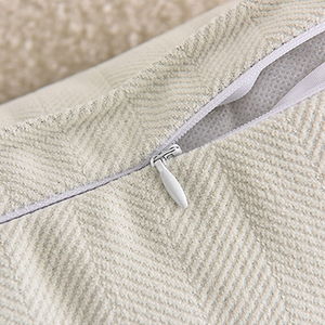 Yumuşak şönil Jacquard jakarlı yastık moda kanepe yastığı fermuar ile düz renk kadife yastık kılıfı kapakları - Product Image 5