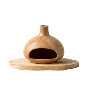 Piccolo Bruciatore di Incenso in Ceramica a Forma di Caminetto, Antiodore, Ornamento Atmosferico, Vassoio per Incenso da Tavolo Dehua Kraft - Product Image 5