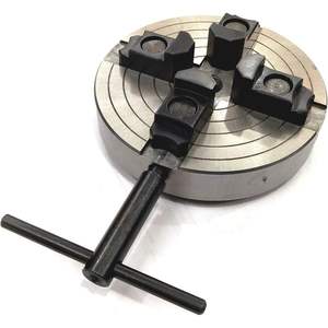 Mandrin de tour à 4 mors de 6 pouces en acier allié avec mors réversibles pour machines à bois, à métaux, de perçage, de meulage et de fraisage - Product Image 1