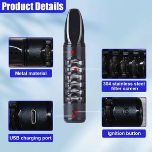 Nuevo Cenicero Electrónico de Plástico Personalizado con Carga USB, Diseño Portátil sin Humo para Coche, Hogar, Restaurante, Uso con Cigarros, Logotipo Personalizado - Product Image 3