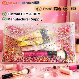 Nouveau design personnalisé forme taille paillettes sac cosmétique holographique sac à main bouton <span class=keywords><strong>rose</strong></span> or violet argent <span class=keywords><strong>eau</strong></span> paillettes sacs pochette - Product Image 1
