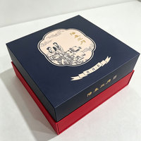 Boîte d'emballage de thé gris personnalisée, gris cendré avec impression de sceau rouge, certifiée FSC, pour l'exportation, boîte en papier pour emballage de thé