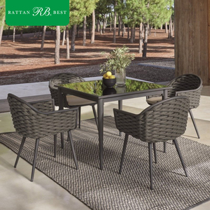 Ensemble de chaises et de tables de <span class=keywords><strong>bar</strong></span> en <span class=keywords><strong>terrasse</strong></span> pour restaurant café en aluminium moderne personnalisé pour l'extérieur pour les fêtes et événements - Product Image 2