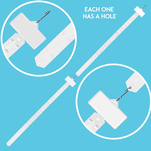 Supermercado Supermarch Épicerie Cintre Présentoir Suspendu Marchandise En Plastique Pliable Clips Bandes - Product Image 5