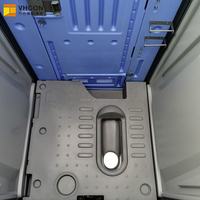 Unité Sanitaire Mobile HDPE Moderne pour Événements : Toilettes et Lavabo Portables en Plastique, Cabine Préfabriquée Extérieure avec Chasse d'Eau Chimique