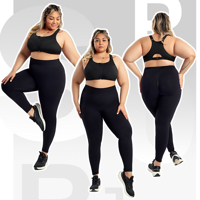 Catálogo de fabricantes de spandex grasa mujeres legging de alta