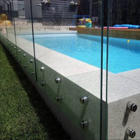 Prix usine – Support de fixation en verre pour escalier, balustrade moderne réglable pour villa, hôtel, escalier brossé, piscine