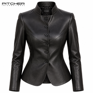 Chaqueta de Cuero para Mujer al por Mayor para Marcas de Boutique Estadounidenses, Chaqueta de Cuero para Mujer de Marca Privada, Proveedor OEM - Product Image 4