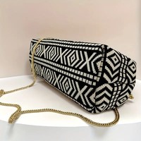 Nouveau luxe minimaliste dame sac à main Commute soirée pochette avec sangle de ficelle tricoté maquillage pochette de rangement Portable robe Style