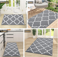 Tapis de bienvenue Dirt Trapper Lavable en machine, durable, intérieur, antidérapant, absorbant, avant et arrière, pour porte d'entrée.