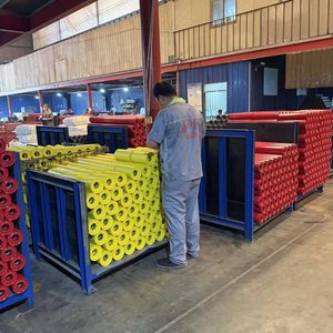 Ağır sanayi bant konveyör taşıyıcı rulo kauçuk madencilik bant konveyör rulo avara - Product Image 5