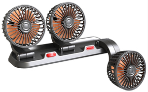 F4310 Portable Triple-<b>Head</b> Car <b>Fan</b> 12V/24V/5V USB Cooling System for Summer for Cars Trucks Vans - Product Image 1