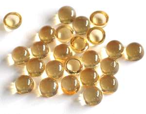Lot de 5 cabochons ronds en citrine naturelle de 4 mm pour la fabrication de bijoux – Vente flash Inde - Product Image 4