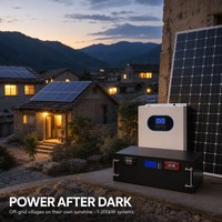 Système d'alimentation hors réseau personnalisé 1-200 kW, batterie solaire LiFePO4, solution complète, conception ODM pour votre marque, directement de l'usine