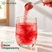 Poudre de fraises lyophilisées en gros, faible humidité, poudre fine certifiée