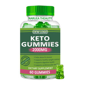OEM/ODM usine personnalisé Keto Gummies cétone graisse ventre perte brûleur gestion du poids vert pomme cidre vinaigre Keto ours Gummies - Product Image 1