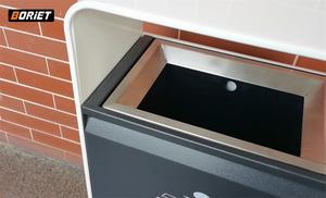 Poubelle de rangement ronde classique en acier inoxydable, écologique, gain de place, argent/gris, certifiée ISO9001 - Product Image 5