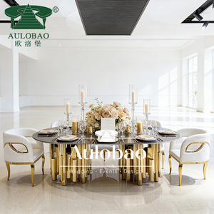 Luxurious Design Stainless Steel Wholesale Wedding <b>Table</b> and Chairs - Product Image 2