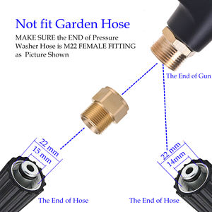 Pistola idropulitrice 4000 Psi con prolunga idropulitrice pistola a spruzzo 5 punte dell'ugello - Product Image 4