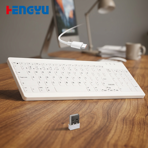 คีย์บอร์ดซิลิโคนทางการแพทย์อุตสาหกรรมรุ่นใหม่ กันน้ำ เชื่อมต่อ USB Type C ไร้สาย สามโหมด ล้างทำความสะอาดได้ ฆ่าเชื้อได้ ใช้ในโรงพยาบาล - Product Image 1