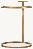 Table d'appoint en aluminium de style minimaliste pour la maison, l'appartement, l'hôtel, la salle de séjour, la chambre à coucher, meubles haut de gamme