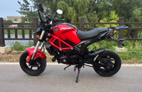 YINGANG 150 150cc Moto Mini Rétro Monocylindre Refroidie par Air ABS Idéale pour les Trajets Urbains et les Loisirs