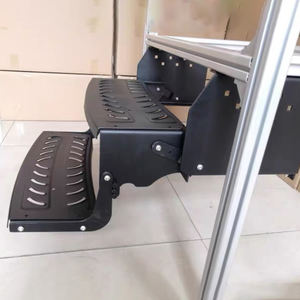 RV Accesorios exteriores Caravana Doble paso Estilo americano Manual Drop Down Escalera de entrada de doble capa Escalón para camión Remolque - Product Image 5
