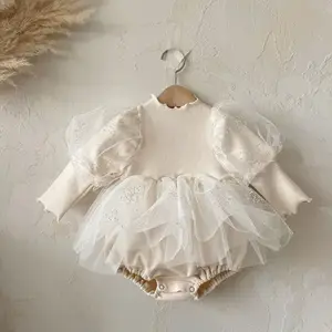 2022 बेबी लड़की कपड़े जन्मदिन पोशाक 6 करने के लिए 0 राजकुमारी बच्चे लड़की Romper पोशाक बच्चे बुलबुला Romper