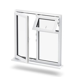Fenêtre à battant moderne en <span class=keywords><strong>PVC</strong></span> pour cuisine, coupe-vent, avec moustiquaire magnétique en fibre, <span class=keywords><strong>double</strong></span> <span class=keywords><strong>vitrage</strong></span>, à économie d'énergie - Product Image 3