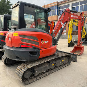 Mini-excavatrice Kubota KX165-5 d'occasion, d'origine japonaise, 6 tonnes, 6T, KX 165, excavatrice compacte sur chenilles d'occasion, Excavadora, matériel de chantier - Product Image 2