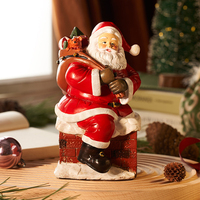 Kreative Weihnachtsmann-Skulptur aus Kunstharz, Maßgefertigter Weihnachtsschmuck, Festliche Feiertagsdekoration, Tisch- und Heimdekoration, Partydekoration