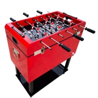 Glacière roulable 49L/65L nouveau style pour jeu de baby-foot, seau à glace métallique, boîte isotherme avec roues pour voyage et matchs de football