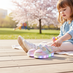 Chaussures coréennes OZKIZ confortables à enfiler pour filles de 2 à 6 ans, avec empeigne scintillante, idéales printemps/automne, vente en gros, mode enfantine - Product Image 3