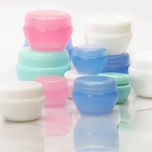 2020 nouveau produit 5g 10g 20g 30g 50g en plastique PP divers couleur champignon forme cosmétique pot de crème