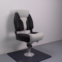 Sièges de bateau pliants imperméables à dossier bas Chaises de capitaine de bateau durables avec 4 vis de montage incluses