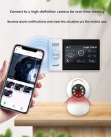 Alarme WiFi Intelligente Tuya 4G Double Réseau Sans Fil avec Capteur à Distance Antivol pour la Maison
