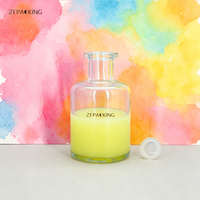 Flacon diffuseur d'huile parfumée vide de luxe 200 ml pour la décoration intérieure, en verre avec bouchon en liège