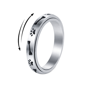 Nouvel accessoire de mode européen et américain de Sheins, un anneau rotatif anti-stress en <span class=keywords><strong>acier</strong></span> <span class=keywords><strong>inoxydable</strong></span> 304 de 4 mm de large - Product Image 1