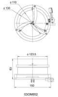 03OM852 Aluminium Interferometer Self-Centering Lens Mount dengan Garansi 1 Tahun Diameter Penjepit 15-130mm Merek JK
