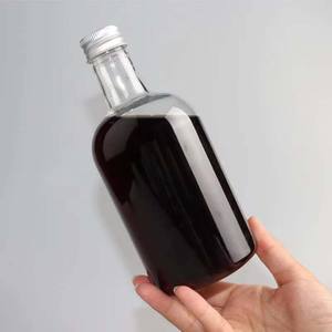 250ml ve 500ml Tek Kullanımlık Çift Cidarlı Kapaklı ve Saplı <span class=keywords><strong>PET</strong></span> Plastik Şişeler Zhejiang Serigrafi Baskılı Bira İçecek - Product Image 3