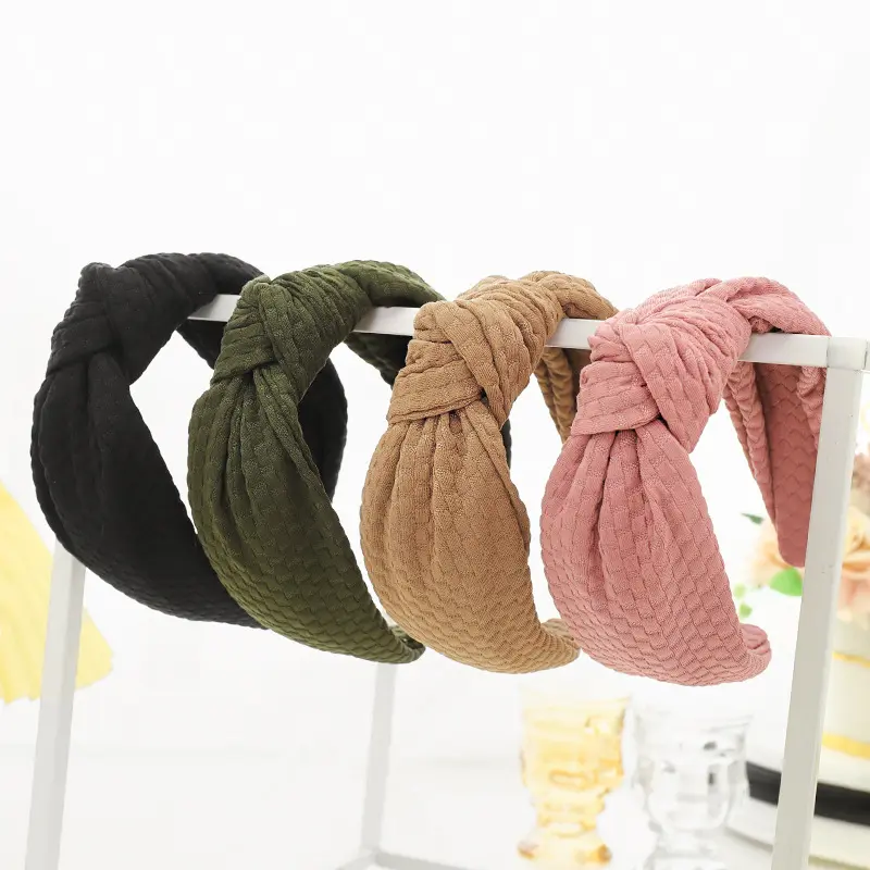 Winter Accessories Thick Hair Ties Hairbands Knotted Towel Scrunchie Headband